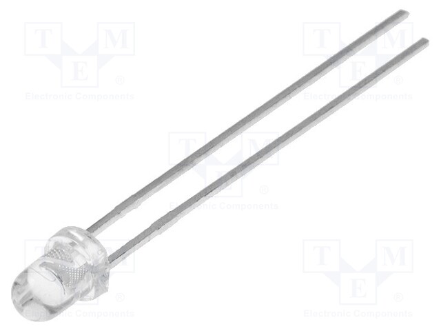 IR transmitter; 3mm; 850nm; transparent; 100mW; 50°; THT