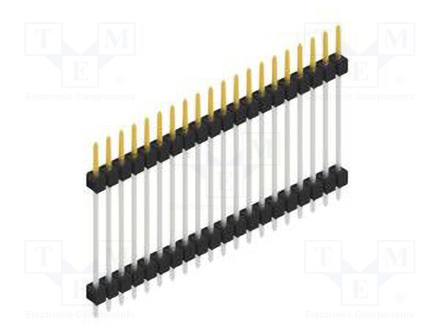 Connector: pin strips; pin header; male; PIN: 20; 2.54mm; THT; 1x20