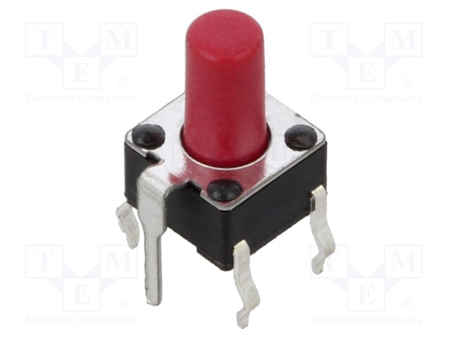 Microswitch TACT; SPST; Pos: 2; 0.05A/12VDC; SMD; none; 2.45N; 5.9mm