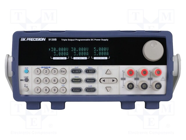 Power supply: programmable laboratory; Channels: 3; 30VDC; 3A
