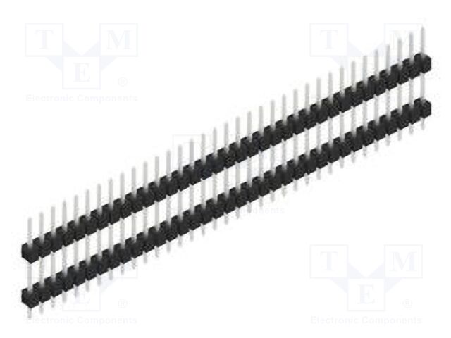 Connector: pin strips; pin header; male; PIN: 35; 2.54mm; THT; 1x35