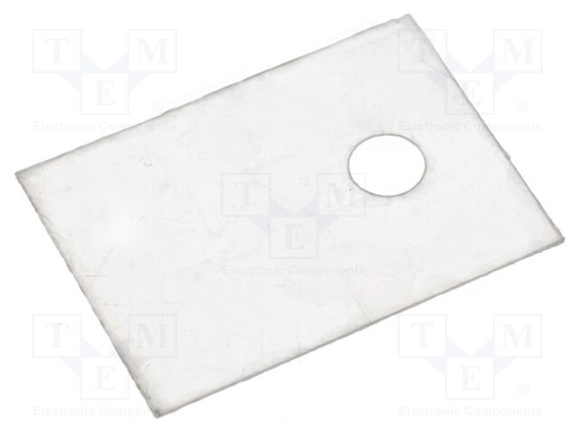 Heat transfer pad: mica; TO220; 1.2K/W; L: 18mm; W: 13mm; D: 0.1mm