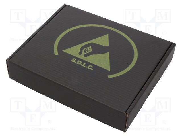Box with foam lining; ESD; 318x267x64mm; <100kΩ