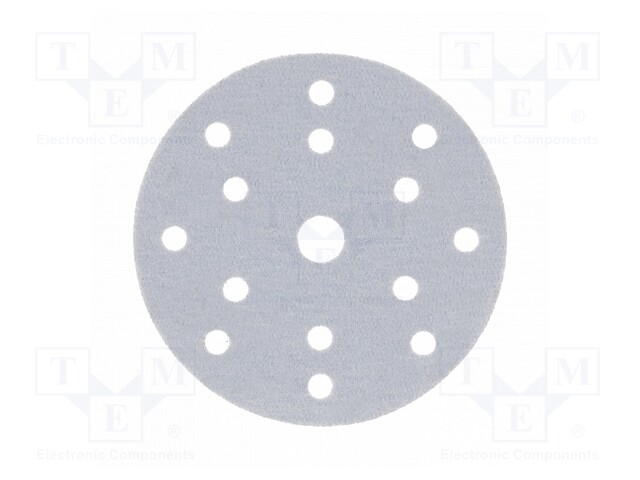 Sanding plate; Granularity: 180; Mounting: bur; with holes; Ø150mm