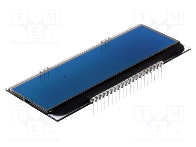 Display: LCD; graphical; 240x64; STN Negative; blue; 94x38.1mm