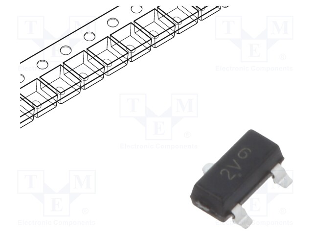 Transistor: PNP; bipolar; Darlington; 30V; 0.5A; 225mW; SOT23