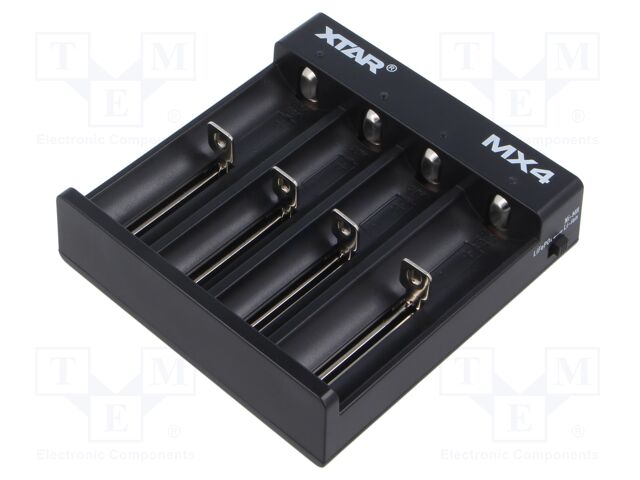Charger: for rechargeable batteries; Li-Ion,Ni-MH; 1.2/3.2/3.6V