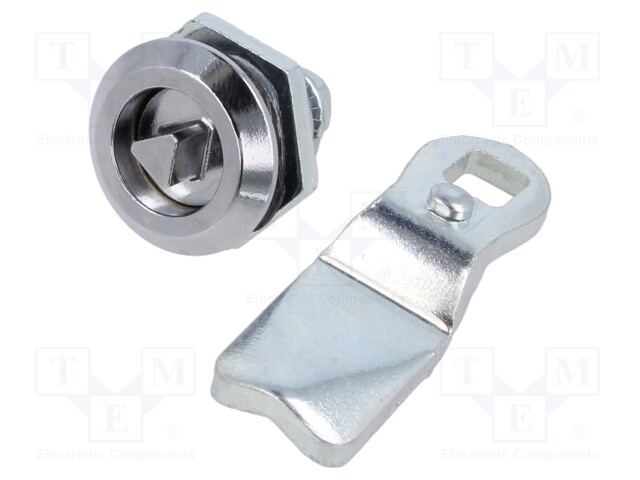 Lock; cast zinc; 26mm; Kind of insert bolt: T7; Body: black