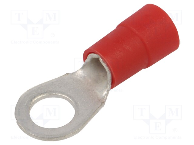 Tip: ring; M8; Ø: 8.5mm; 10mm2; crimped; for cable; insulated; tinned