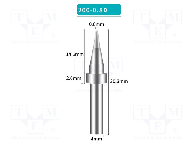 Tip; chisel; 0.8mm; for soldering station; BK3500