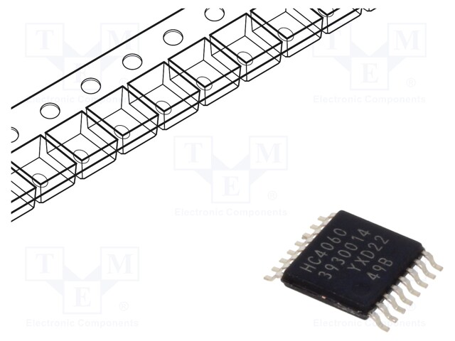 IC: digital; divider,counter; HC; SMD; TSSOP16; Package: tube