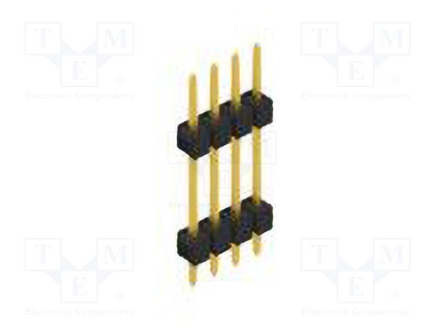 Connector: pin strips; pin header; male; PIN: 4; 2.54mm; THT; 1x4