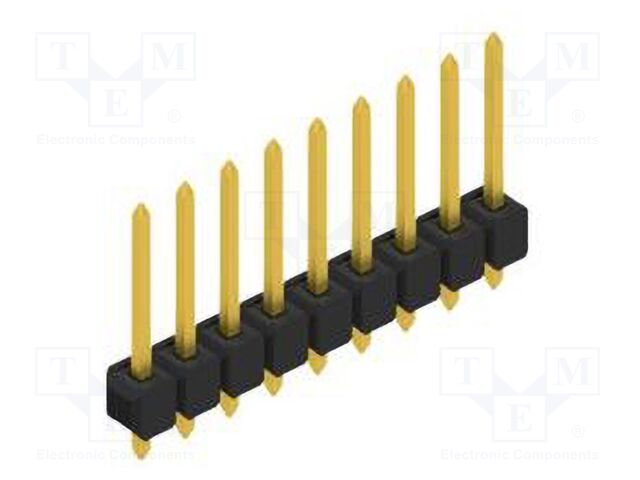 Connector: pin strips; pin header; male; PIN: 9; 2.54mm; THT; 1x9