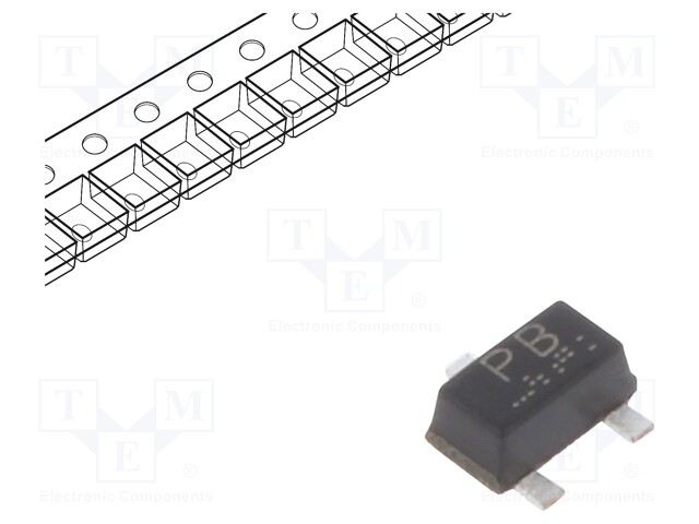 Transistor: PNP; bipolar; 50V; 0.1A; 150mW; SOT416