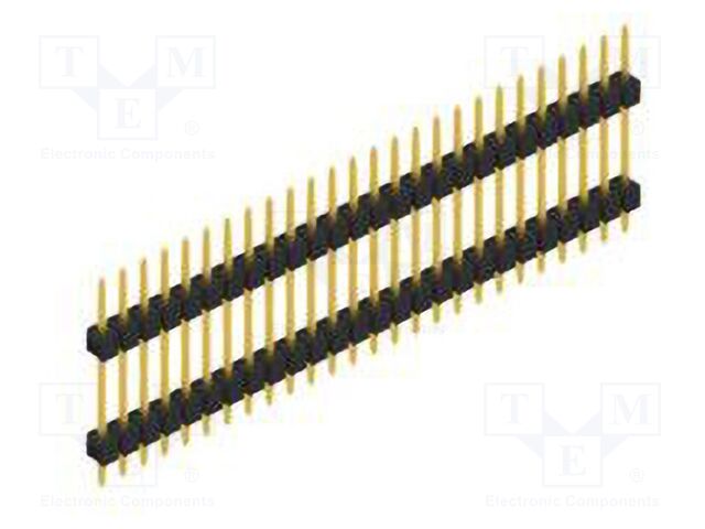 Connector: pin strips; pin header; male; PIN: 26; 2.54mm; THT; 1x26