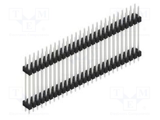 Connector: pin strips; pin header; male; PIN: 54; 2.54mm; THT; 2x27