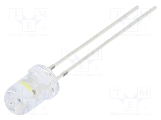 LED; 5mm; blue/white cold; 1560÷2180mcd,7000÷8400mcd; 30°; 3÷5V