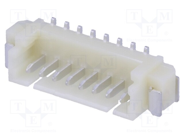 Socket; wire-board; male; 1.25mm; PIN: 8; SMT; 125V; 1A; tinned