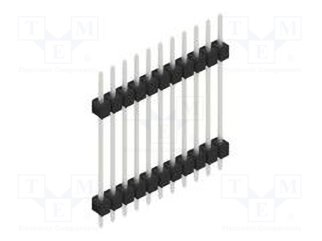 Connector: pin strips; pin header; male; PIN: 11; 2.54mm; THT; 1x11