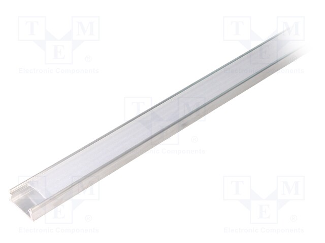 Profiles for LED modules; mat; surface; L: 2m; aluminium