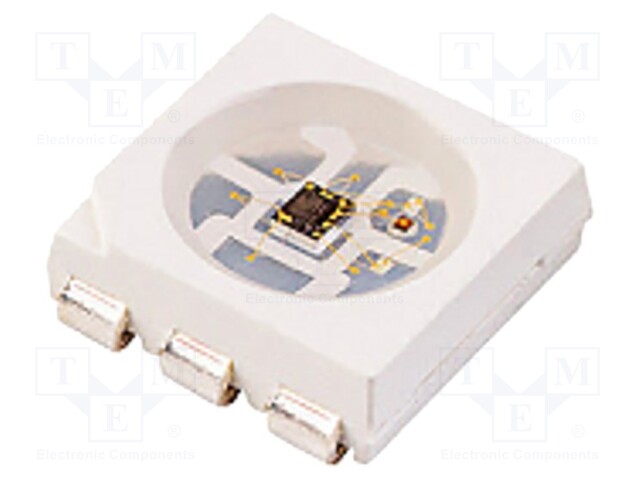 Programmable LED; SMD; 5050,PLCC6; RGB; 5x5x1.6mm; 120°; 20mA