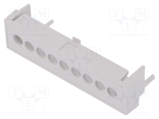 Terminals cover; grey; 5.08mm; Holes no: 9