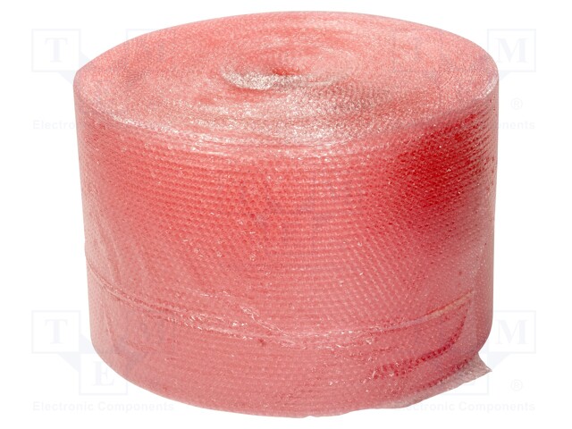 Bubble foil; ESD; L: 150m; W: 500mm; Application: for packing; pink