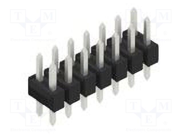 Connector: pin strips; pin header; male; PIN: 14; 2.54mm; THT; 2x7