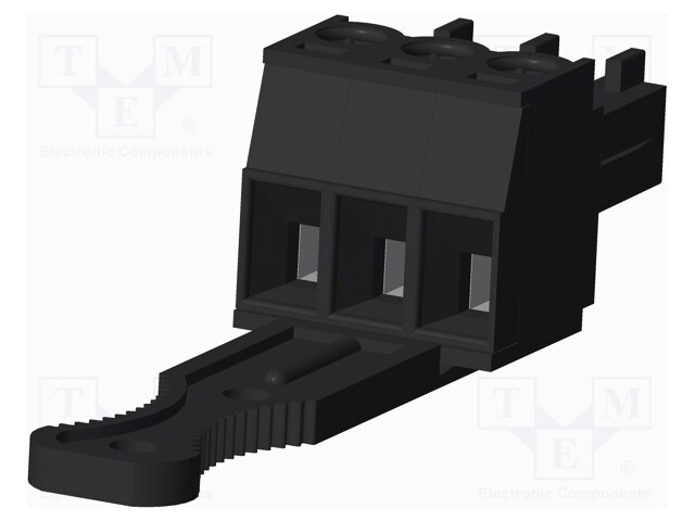 Connector: pluggable terminal block; plug; female; straight; 300V