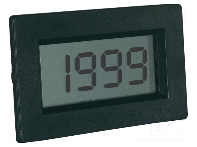 Voltmeter; digital,mounting; VDC: 0÷199,9mV; VDC accuracy: ±0,5%