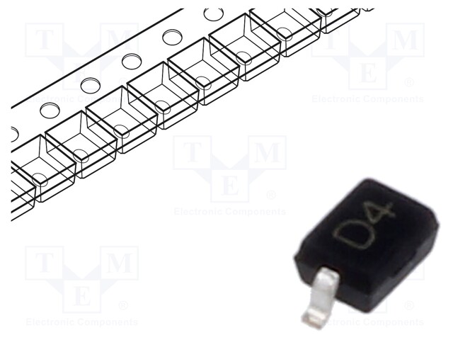 Diode: TVS; 2kW; 4.7÷6.5V; bidirectional; SOD323; reel,tape; Ch: 1