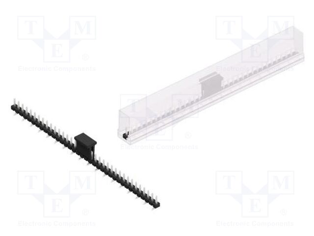 Connector: pin strips; pin header; male; PIN: 36; 2.54mm; SMT; 1x36