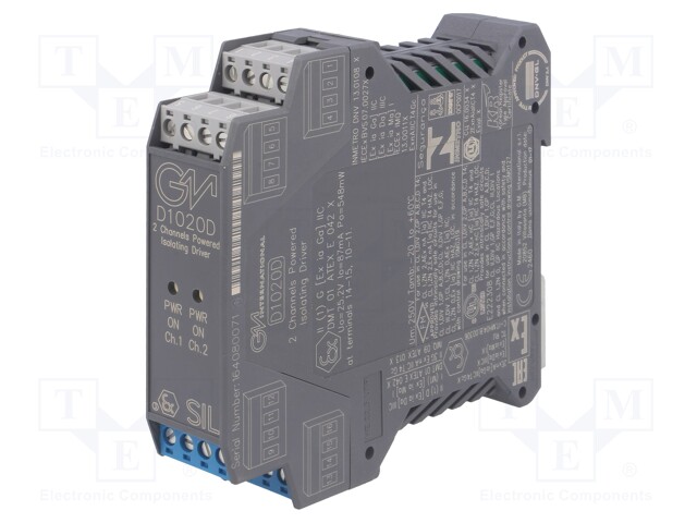 Converter: isolating signal separator; DIN; 0/4÷20mA; 20÷30VDC