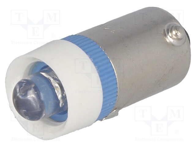 LED lamp; blue; BA9S; 12VDC; 12VAC