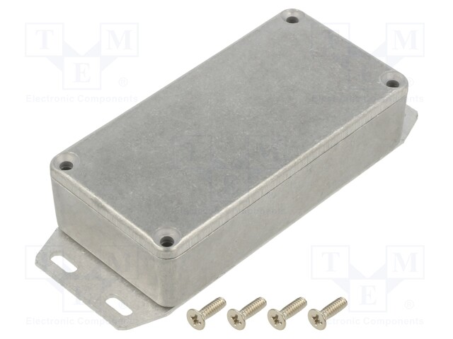 Enclosure: multipurpose; X: 50mm; Y: 100mm; Z: 25mm; 1590; aluminium