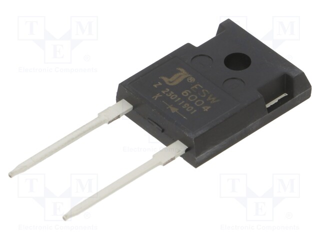 Diode: rectifying; THT; 400V; 60A; tube; Ifsm: 600A; TO247-2; Ir: 1mA