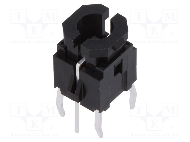 Microswitch TACT; SPST-NO; Pos: 2; 0.05A/12VDC; THT; LED; 1.96N