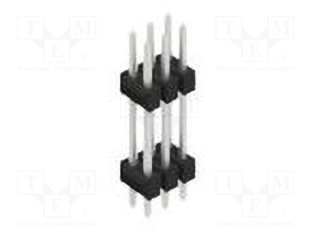 Connector: pin strips; pin header; male; PIN: 6; 2.54mm; THT; 2x3