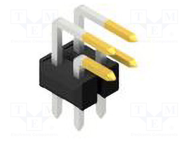 Connector: pin strips; pin header; male; PIN: 4; 2.54mm; THT; 2x2