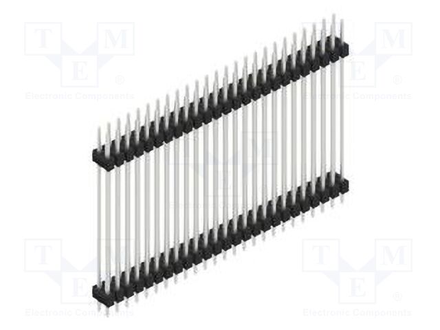 Connector: pin strips; pin header; male; PIN: 50; 2.54mm; THT; 2x25