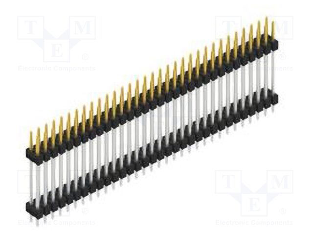 Connector: pin strips; pin header; male; PIN: 64; 2.54mm; THT; 2x32