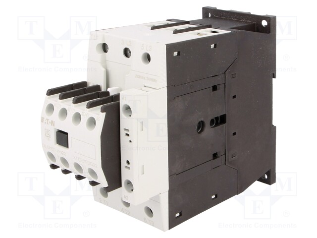 Contactor: 3-pole; NO x3; Auxiliary contacts: NC x2,NO x2; 230VAC