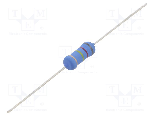 Resistor: metal oxide; 820kΩ; 2W; ±5%; Ø5x12mm; -55÷155°C