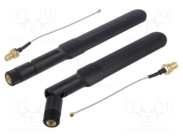 Antenna; black; SMA; 50W; 600÷2700MHz; 50Ω; 5dBi; -40÷60°C