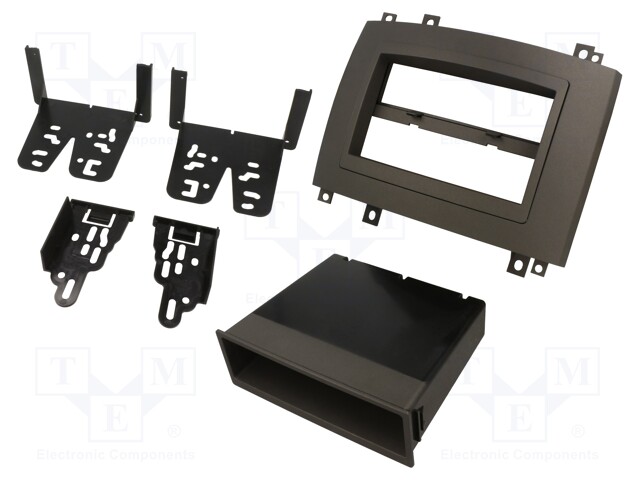 Radio mounting frame; Cadillac; 1 DIN,2 DIN; grey