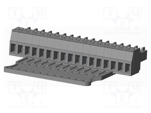 Connector: pluggable terminal block; plug; female; straight; grey