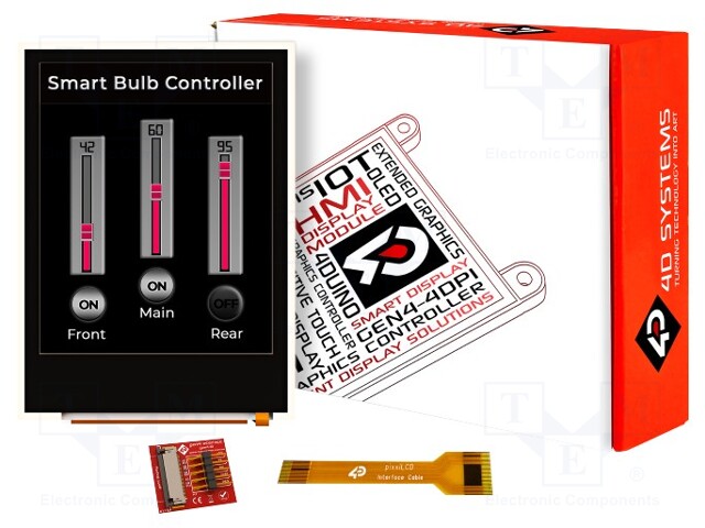 Display: TFT; 2"; 176x220; Window dimensions: 31.68x39.6mm; 100mA