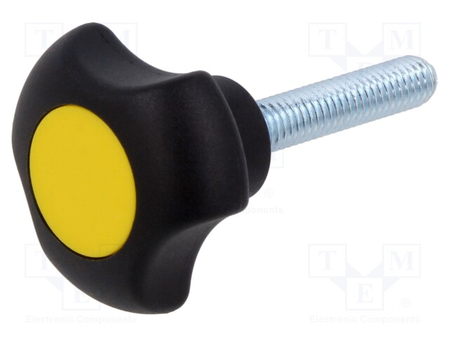 Knob; Ø: 32mm; Ext.thread: M6; Int.thread: M6; 30mm; H: 22mm; VTT-C-P