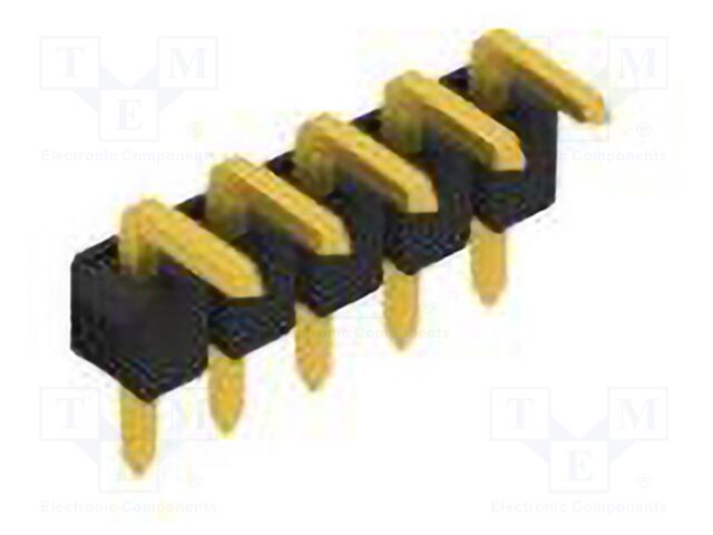 Connector: pin strips; pin header; male; PIN: 5; 2.54mm; THT; 1x5