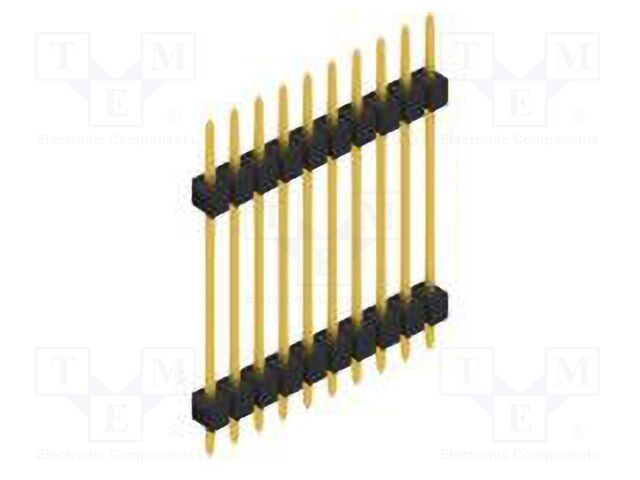 Connector: pin strips; pin header; male; PIN: 10; 2.54mm; THT; 1x10